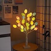お買い得  イースターライト-LED イースターエッグ ツリー ライト ランプ 家の装飾 屋内 パーティー アクティビティ シーン レイアウト 風景 照明 ツリー