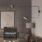 cheap Indoor Wall Lights-Simple Style Swing Wall Lamp with Dome Lampshade 1-2 Light Black Wall Lamp Suitable for Corridor Entrance Bedroom Dining Room E26/E27 Bulb