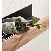 abordables Estantes para baño-Carrito de ducha estantes de baño montado en la pared espacio de nogal estante de ducha de aluminio organizador de almacenamiento estante de baño cocina accesorios de baño estante de ducha colgante