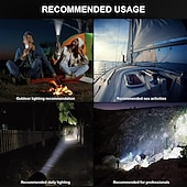 halpa Tasku-, kynä- yms. valot-led taskulamppu ulkokäyttöön erittäin kirkas xhp160 tehokas xhp99 vedenpitävä taskulamppu usb ladattava 18650 lyhty kannettava zoom retkeilyvalo