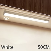 ieftine lumina dulapului-lumină de noapte led pir senzor de mișcare usb reîncărcabil 10/20/30/50cm dulap dulap bucătărie coridor lumini scară lampă de noapte fără fir