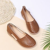 halpa Naisten matalakantaiset kengät-naisten valkoiset leikatut slip-on flats - mukavat vapaa-ajan kengät päivittäiseen käyttöön