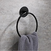 economico Portasciugamani-anello per asciugamani da bagno, porta asciugamani autoadesivo a parete, appendiabiti da bagno in acciaio inossidabile 304/porta asciugamani rotondo perfetto per bagno, lavandino, cucina