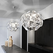preiswerte Pendelleuchte-LED-Pendelleuchte 60cm Blumendesign moderne Acryl-Kronleuchter-Pendelleuchte exquisite Deckenbeleuchtung dekorative Deckenleuchte für Wohnzimmer Flur Schlafzimmer