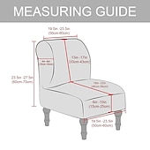 abordables Potah na křeslo a potah na křeslo-Housse de chaise d&#039;appoint sans accoudoirs en velours pour salon, housse de protection de chaise avec fond élastique, lavable en machine