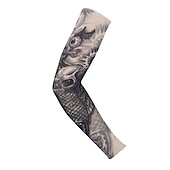 billiga Armvärmare, benvärmare och skoskydd-1 st. Cykelhylsor Armwarmers UV-skydd för kylarm med UV-skydd UV-resistent Snabb tork Cykel Mörkgrå Svart Brun Elastan för Unisex Vuxna Utomhusträning Cykling / Cykel