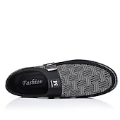 ieftine Saboți și Mocasini Bărbați-mocasini casual pentru bărbați – pantofi respirabili cu model negru și gri, cu cataramă metalică, confortabili și ușori pentru purtarea de zi cu zi