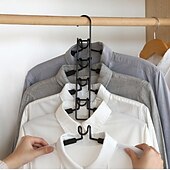 お買い得  フック-洋服ハンガー多機能多層ハンガーマジックホームワードローブ収納アーティファクト吊りハンガー折りたたみハンガー 40*40 センチメートル