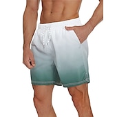 お買い得  男性用水泳パンツ-男性用 ボードショーツ スイムショーツ スイムトランク ドローストリング メッシュ裏地付き 弾性ウエスト 勾配 速乾性 ショート カジュアル 日常 祝日 ハワイアン ボヘミアン ブラック ピンク マイクロエラスティック
