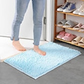 economico Tappeto bagno assorbente-tappetino da bagno in ciniglia tappeto da bagno antiscivolo, tappetini antiscivolo zerbino tappeto da bagno antiscivolo tappeti da cucina zerbini tappetino per soggiorno, bagno