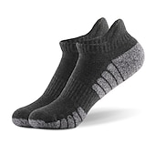 economico calzini da uomo-Per uomo 2 coppie Calzini Sopra la caviglia Sportivi Sotto la caviglia Nero Bianco Colore Color Block Esterno Da tutti i giorni Da mare Medio spessore Primavera estate Di tendenza Sport
