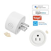 preiswerte Stromversorgung-tuya wifi smart plug funktioniert mit alexa google zur sprachsteuerung mini smart outlet plug mit timer-funktion kein hub erforderlich