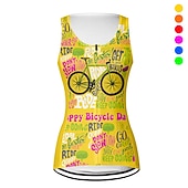 tanie Damskie koszulki-Damskie Kamizelka rowerowa Koszulka rowerowa Graficzny Litery i cyfry Śmieszne Bez rękawów Rower Kamizelka Dżersej Top z 3 tylnymi kieszeniami Kolarstwo górskie Kolarstwie szosowym Szybkie wysychanie