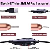 preiswerte Persönliche Schutzausrüstung-nagelbohrer tragbarer elektrischer nagelbohrer usb elektrischer nagelfeiler mit bohrern schleifbänder professionelle nagelbohrmaschine werkzeugmaschinen für acrylnägel gelnagel