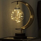 baratos Luzes de Natal-Lâmpada lunar encantada lâmpada de lua led para crianças luz noturna lâmpada de galáxia pendurada lâmpada de lua lua mágica presente de lembrança de luz noturna para decoração de casa (lâmpada de lua)