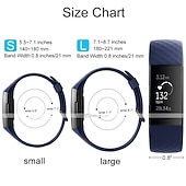 abordables Correas de reloj Fitbit-Ver Banda para Fitbit Charge 4 / Charge 3 / Charge 3 SE Silicona Reemplazo Correa Suave Ajustable Transpirable Correa Deportiva Pulsera