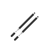 abordables Stylets-Stylo capacitif Pour Universel Portable Nouveau design Stylet 2 en 1 ABS