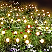 economico Illuminazione vialetto-luce solare da giardino luci lucciola impermeabili luci ondeggianti starburst esterne 2 modalità 6/8/10 teste per la decorazione del percorso del patio del cortile