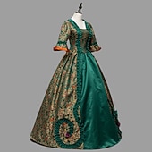 cheap Dresses-Rococo Victorian Vintage Dress Ball Gown Prom Dress Maria Antonietta Fancy Dress Women's Royal Masquerade Carnival Party Halloween Adults' Dress
