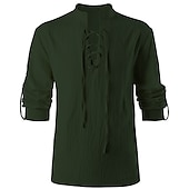 levne Topy-Středověké Steampunk 17. století Halenka / košile Ren Faire Pirát Viking Elfí Pánské Pirát Fantazie Plesová maškaráda Běžné / Denní Dospělé Tričko