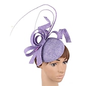 Χαμηλού Κόστους Fascinators-Fascinators Ψεύτικος Λινός Γάμος Kentucky Derby Κοκτέιλ Royal Astcot Μόδα Vintage Με Bowknot Επικεφαλίδα Κεφαλαιοφυλακή ντυθείτε για να εντυπωσιάσετε Ημέρα Αγώνων Φόρεμα 2025
