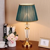 cheap Bedside Lamp-Bedside lamps Multi-shade / Ambient Lamps Crystal / Nordic Style For Living Room / Bedroom Metal Green