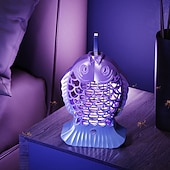 abordables Decoración y lámparas de noche-Lámpara uv recargable para matar insectos, lámpara eléctrica silenciosa para matar mosquitos, lámpara led usb portátil para matar insectos