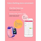 お買い得  スマートウォッチ-スマートウォッチ 1.44 インチ キッズスマートウォッチフォン 2G 睡眠サイクル計測器 目覚まし時計 カメラ と互換性があります スマートフォン キッズ ハンドフリーコール カメラ カメラコントロール IP 67 33mmウォッチケース / 200〜250