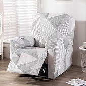 cheap Recliner Chair Cover-Stretch Recliner Cover Recliner Covers 1 Seater Armchair Couch Slipcover with Elastic Loop, Anti-cat Scratch Furniture Protector for Kids, Pets, Dogs, Cats