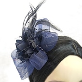 economico Fascinator-Fascinatori  Cappelli  Fasce per capelli in tulle  piume  rete con 1 pezzo Matrimonio  Occasione speciale  Copricapo per tea party per un&#039;ottima impressione Fascinatori del Derby Giornata di corsa