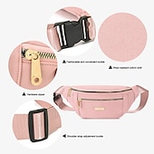 olcso univerzális telefontáska-oxford textil fanny pack, női nagy kapacitású deréktáska
