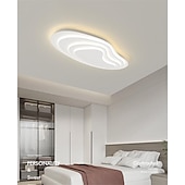 billige Taklamper med dimming-moderne taklampe som kan dimmes med fjernkontroll 56 cm innfelt taklampe akryl lampeskjerm lysekrone soverom stue