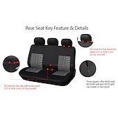 ieftine Husă Scaun Auto-Husă scaun auto cu 5 locuri set complet husă scaun auto complet înconjurată interior mașină lavabilă respirabil confortabil model fluture broderie husă scaun auto