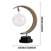 baratos Luzes de Natal-Lâmpada lunar encantada lâmpada de lua led para crianças luz noturna lâmpada de galáxia pendurada lâmpada de lua lua mágica presente de lembrança de luz noturna para decoração de casa (lâmpada de lua)