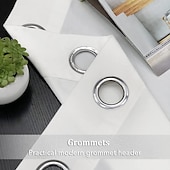 preiswerte Blackout -Vorhang-Verdunkelungsvorhang, Samt, Bauernhaus-Optik, Ösen, IKEA-Serie, Vorhangpaneele für Wohnzimmer, Schlafzimmer, Tür, Küche, Fensterbehandlungen, wärmeisoliert, Raumverdunkelung