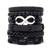 economico Accessori indossabili-set di combinazioni di braccialetti intrecciati da uomo accessori in lega gioielli fai da te