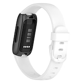 Χαμηλού Κόστους Ζώνες ρολογιών Fitbit-Smart Watch Band Συμβατό με Fitbit Inspire 3 σιλικόνη Εξυπνο ρολόι Λουρί Μεταλλικό κούμπωμα Αδιάβροχη Ρυθμιζόμενο Αθλητικό Μπρασελέ Αντικατάσταση Περικάρπιο