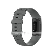 Недорогие Ремешки для часов Fitbit-Умный ремешок для часов для Фитбит Charge 4 / Charge 3 / Charge 3SE Мягкий силикон Умные часы Ремень Металлическая застежка Регулируется Дышащий Спортивный ремешок Замена Браслет