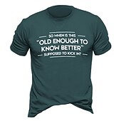 baratos Camiseta gráfica masculina-Homens Letra Estampas Abstratas Camiseta Estilo casual Algodão Manga Curta Gráfico Camisa Preto Vinho Azul Marinho Escuro Camiseta confortável Férias Rua Roupas de estilistas