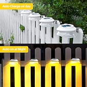 Χαμηλού Κόστους Εξωτερικά Επιτοίχια Φώτα-1/4/6 τμχ ηλιακά φώτα υδρορροής υπαίθριο αδιάβροχο ηλιακό φως φράχτη για πρόσβαση στο κατάστρωμα αυλή βεράντα δρόμο γκαράζ σκάλα τοίχος διακόσμηση τοπίου φωτισμός ηλιακό φως νύχτας