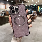 Недорогие Чехлы для iPhone-телефон Кейс для Назначение Айфон 15 Про Макс Плюс iPhone 14 13 12 11 Pro Max Plus Кейс на заднюю панель С Магсейф и протектор экрана ТПУ