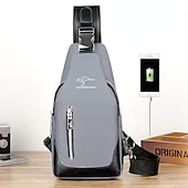cheap Laptop Bags,Cases &amp; Sleeves-Men&#039;s Chest Bag Fashion Korean Style Casual Sports Water Proof Oxford Chest Crossbody Bags for Men Shoulder Messenger Bag
