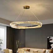 cheap Chandeliers-80 cm Circle / Round Design Pendant Light Crystal Sputnik Electroplated Modern 220-240V