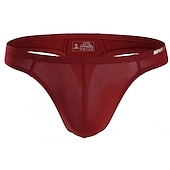 levne Pánské plavky-Pánské Plavky Swim slip Tanga na plavání Elastický pas Bez vzoru Prodyšné Yumuşak Venkovní Ležérní Denní Havajské stylové Černá Bílá Lehce elastické