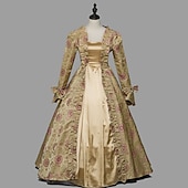 cheap Dresses-Rococo Victorian Vintage Dress Ball Gown Prom Dress Maria Antonietta Fancy Dress Women's Royal Masquerade Carnival Party Halloween Adults' Dress