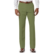 preiswerte Freizeithosen-Herren Hose Hosen Freizeithose Tasche Glatt Komfort Atmungsaktiv Outdoor Täglich Ausgehen Modisch Strassenmode Weiß Hellgrün