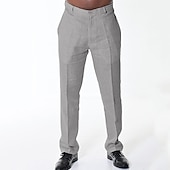 levne Klasický-Pánské Oblekové Plátěné kalhoty Kalhoty Letní kalhoty Plážové kalhoty Bez vzoru Pohodlné Prodyšné Venkovní Denní Streetwear stylové Na běžné nošení Černá Bílá Neelastické