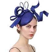 Χαμηλού Κόστους Fascinators-Fascinators Ψεύτικος Λινός Γάμος Kentucky Derby Κοκτέιλ Royal Astcot Μόδα Vintage Με Bowknot Επικεφαλίδα Κεφαλαιοφυλακή ντυθείτε για να εντυπωσιάσετε Ημέρα Αγώνων Φόρεμα 2025