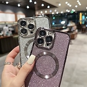 Недорогие Чехлы для iPhone-телефон Кейс для Назначение Айфон 15 Про Макс Плюс iPhone 14 13 12 11 Pro Max Plus Кейс на заднюю панель С Магсейф и протектор экрана ТПУ
