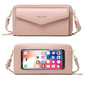 halpa universaali puhelinlaukku-rfid naisten kosketusnäytöllinen puhelinlaukku monitoimilaukku korttipidike puhelintasku pieni crossbody naisille